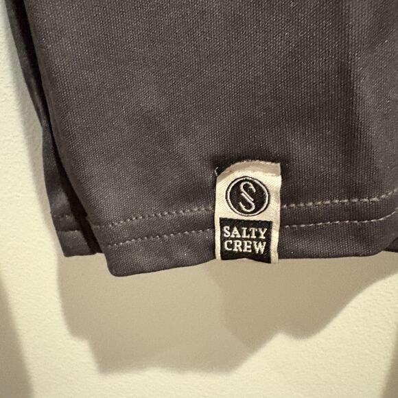Salty Crew Shirt Mens Small Gray Chasing Tail Long Sleeve Fishing UV Outdoor - Picture 8 of 14